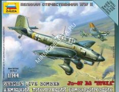 6123 Звезда 1/144 Немецкий пикирующий бомбардировщик Ju-87 B2 "STUKA"