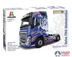 3942 Italeri автомобиль  VOLVO FH4 Globetrotter Medium Roof  (1:24)