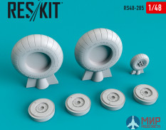 RS48-0285 RESKIT He-111 wheels set early type