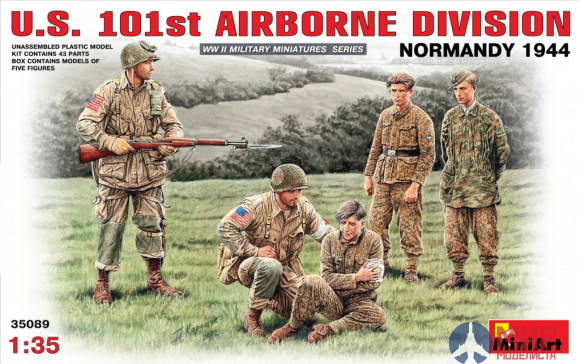 35089 MiniArt фигуры  U.S. 101st AIRBORNE DIVISION (NORMANDY 1944)  (1:35)