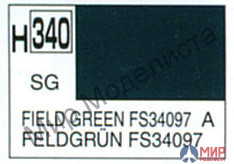 H340 Gunze Sangyo (Mr. Hobby) Краска 10мл Field Green (FS34097) US Marine modern полуматовая