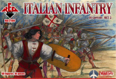 RB72100 Red Box 1/72 Italian Infantry. Set 1. 16 century