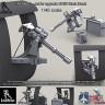 LRE48001 LiveResin Пулеметная установка M134D Minigun фирмы Armament в проем окна вертолета UH60 Black Hawk 1/48