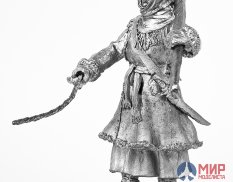 218  Ратник 54 мм  Девушка с вилами, 1812 г.   олово