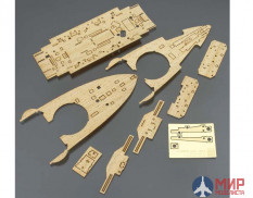 72148 Hasegawa Набор для детализации WOODEN DECK FOR Z21(40021-4)  IJN BATTLESHIP MIKASA  1/350, шт