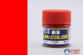 C  3 Gunze Sangyo (Mr. Color) Краска уретановый акрил Mr. Color 10мл  RED