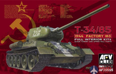 AF35S55 AFV Club 1/35 Советский танк T-34/85 Moedl 1944 Factory No.183 with transparent turret