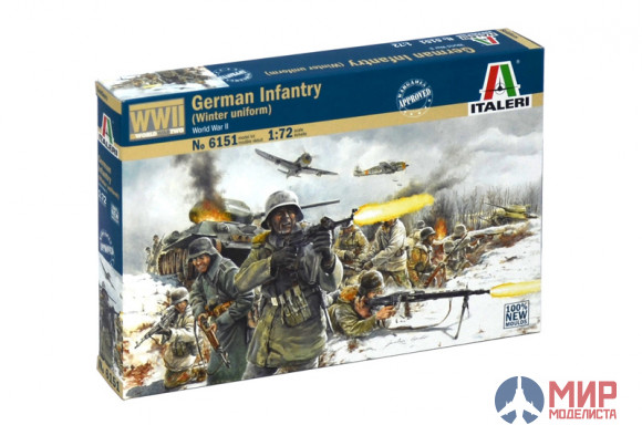 6151 Italeri 1/72 Немецкая пехота в зимне форме WWII