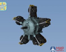 NS48070 North Star Models 1/48 Двигатель Shvetsov M-11 D Soviet radial engine