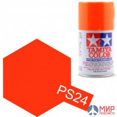 86024 Tamiya PS24 Fluorescent Orange Spray