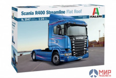 3947 Italeri автомобиль  SCANIA R400 STREAMLINE Flat Roof  (1:24)