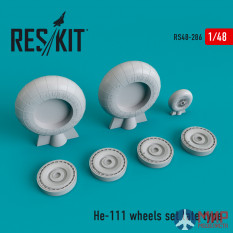 RS48-0286 RESKIT He-111 wheels set late type