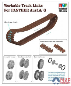 RM-5014 Rye Field Model Workable Track Link for Panther Ausf.A/G