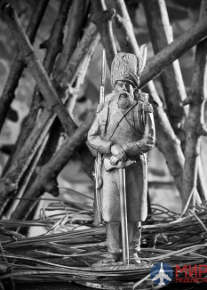 183  Ратник 54 мм  Полковой сапер Варшавского княжества в зимней форме, 1810 г.   олово