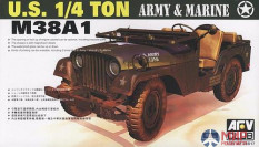 AF35S17 AFV Club 1/35 Штабной автомобиль (джип) U.S. 1/4 ton M38A1