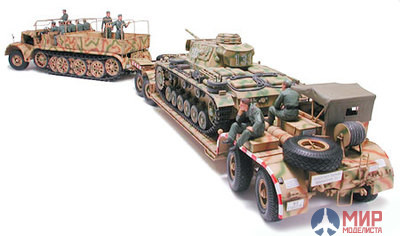 35246 Tamiya 1/35 Полугусеничный тягач с платформой FAMO & Sd.Ah.116