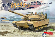 TS-032 Meng Model 1/35 USMC M1A1 AIM/U.S. Army M1A1 Abrams Tusk Main Battle Tank