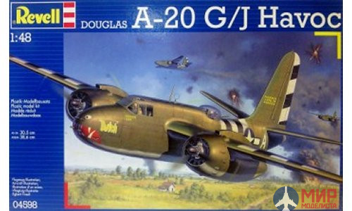 04598 Revell 1/48 Военный самолет Douglas A-20 G/J Havok