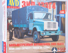 1257KIT AVD Models Сборная модель ЗИЛ-133Г4 бортовой (с тентом)