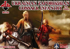 RB72143 Red Box 1/72 Ukrainian Zaporozhian Cossacks Infantry. 17 cent.