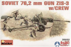 35032 MiniArt 1/35 Советская 76,2 mm дивизионная пушка ЗиС-3 с расчетом