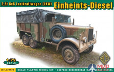 ACE72578 ACE Грузовик Einheits-Diesel Pritschenwagen (2,5t 6x6 LKW)