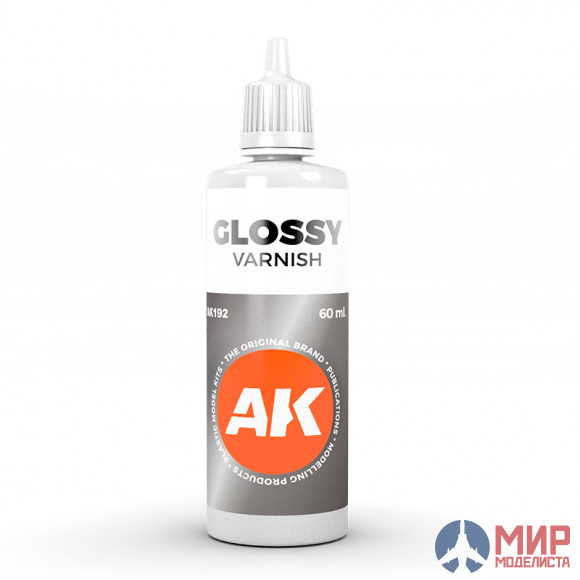 AK-192 AK Interaсtive GLOSSY VARNISH  60 ml Глянцевый лак 60мл