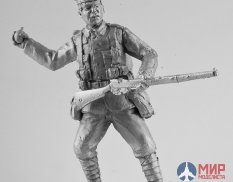 089  Ратник 54 мм  Британский рядовой с гранатой, 1915 г   олово