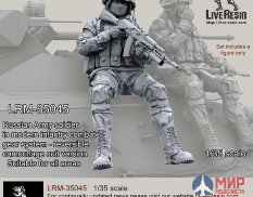 LRM35045 Live Resin Russian Army soldier in modern infantry combat gear system, set 7.