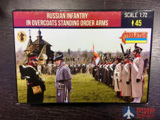 72219ST Strelets Russian Infantry in Overcoats Standing Order Arms 1/72