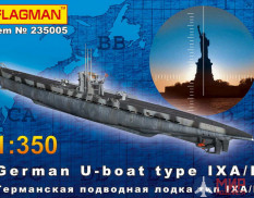 235005 Флагман 1/350 Германская подводная лодка тип IX A/B