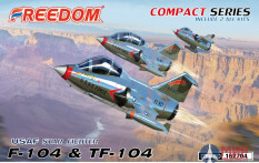 162704 Freedom Model Kits F104J & TF104 USAF (Compact Series) include 2 Full Kits
