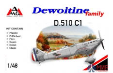 AMG48405 AMG Французский истребитель Dewoitine D.510