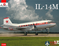 AMO72304 Amodel 1/72 Самолет Ил-14М красный