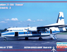 ее144115_3 Пас. самолет Fokker F-27-200 Finnair Восточный экспресс, 1/144