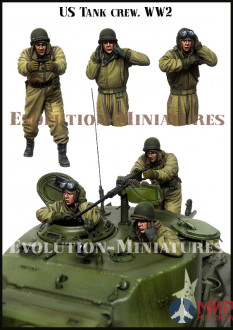 EM-35225 Evolution Miniatures US Tank Crew from Evolution