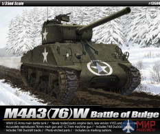 13500 Academy 1/35 Танк M4A3 (76)W "Battle of Bulge"