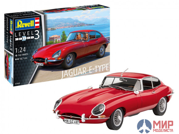 07668 Revell Jaguar E-Type (Coupé) 1:24