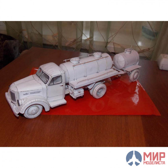 242 Бумажное моделирование УралЗИС-355 автоцистерна  1/25