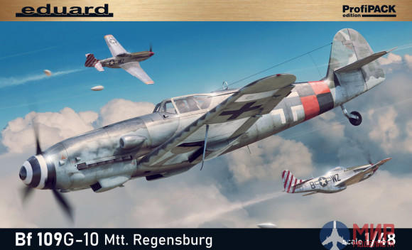 82119 Eduard НЕМЕЦКИЙ ИСТРЕБИТЕЛЬ BF 109G-10 MTT REGENSBURG (PROFIPACK) 1/48