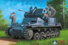 80147 Hobby Boss  ЗСУ  German Flakpanzer IA 2/Ammo Trailer  (1:35)