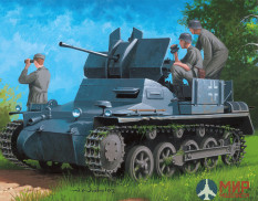 80147 Hobby Boss  ЗСУ  German Flakpanzer IA 2/Ammo Trailer  (1:35)