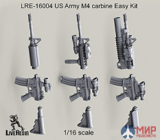 LRE16004 LiveResin US Army M4 carbine Easy Kit 1/16