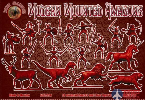 ALL72026 Dark Alliance 1/72 Modern Mounted Amazons