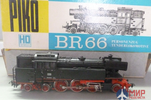 66002 PIKO 1/87 Модель паровоза BR-66, ГДР