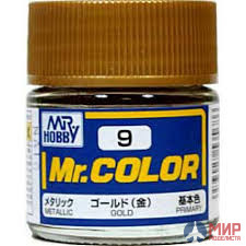 C  9 Gunze Sangyo (Mr. Color) Краска уретановый акрил Mr. Color 10мл  GOLD