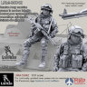 LRM35042 Live Resin Russian Army machinegunner in modern infantry combat gear system, set 4