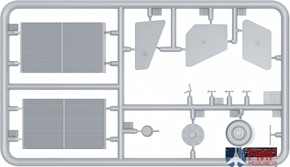 35205 MiniArt аксессуары  T-34 Engine V-2-34 & TRANSMISSION SET  (1:35)