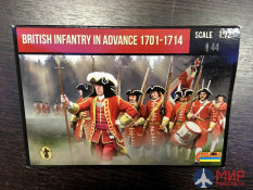 72230ST Strelets British Infantry in Advance 1701-1714 1/72