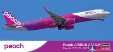 10850 Hasegawa 1/200 Пассажирский самолет PEACH AVIATION AIRBUS A321LR (Limited Edition)